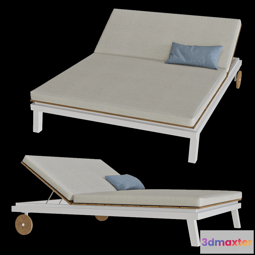 1614669 - Braid Company Srl - Lounge bed Tecla sunbed 2 3D Max