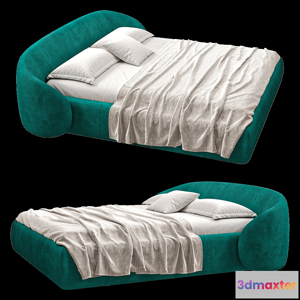 1614701 - Comodo - Bed Festoneado 3D Max