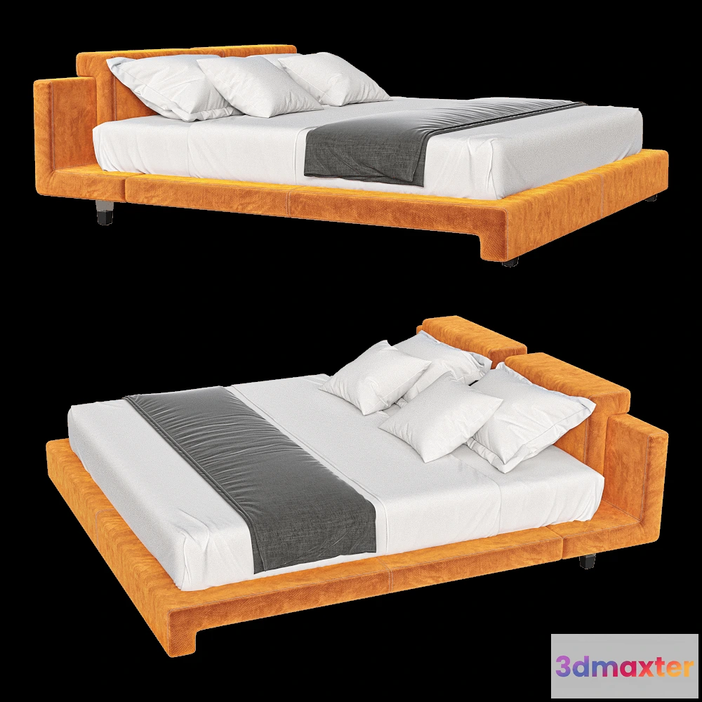 1614705 - Comodo - Bed Tetrice 3D Max