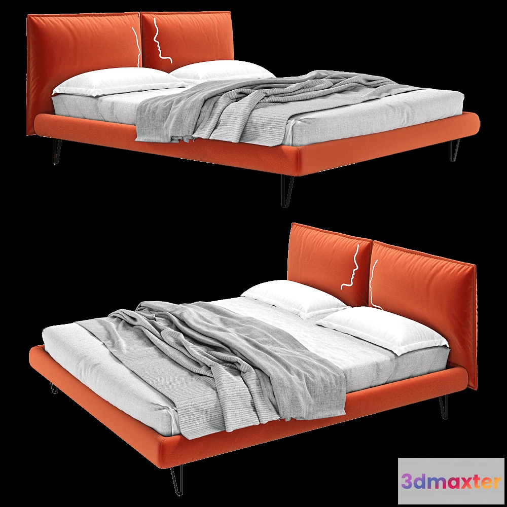 1614711 - Comodo - Bed Cora 3D Max