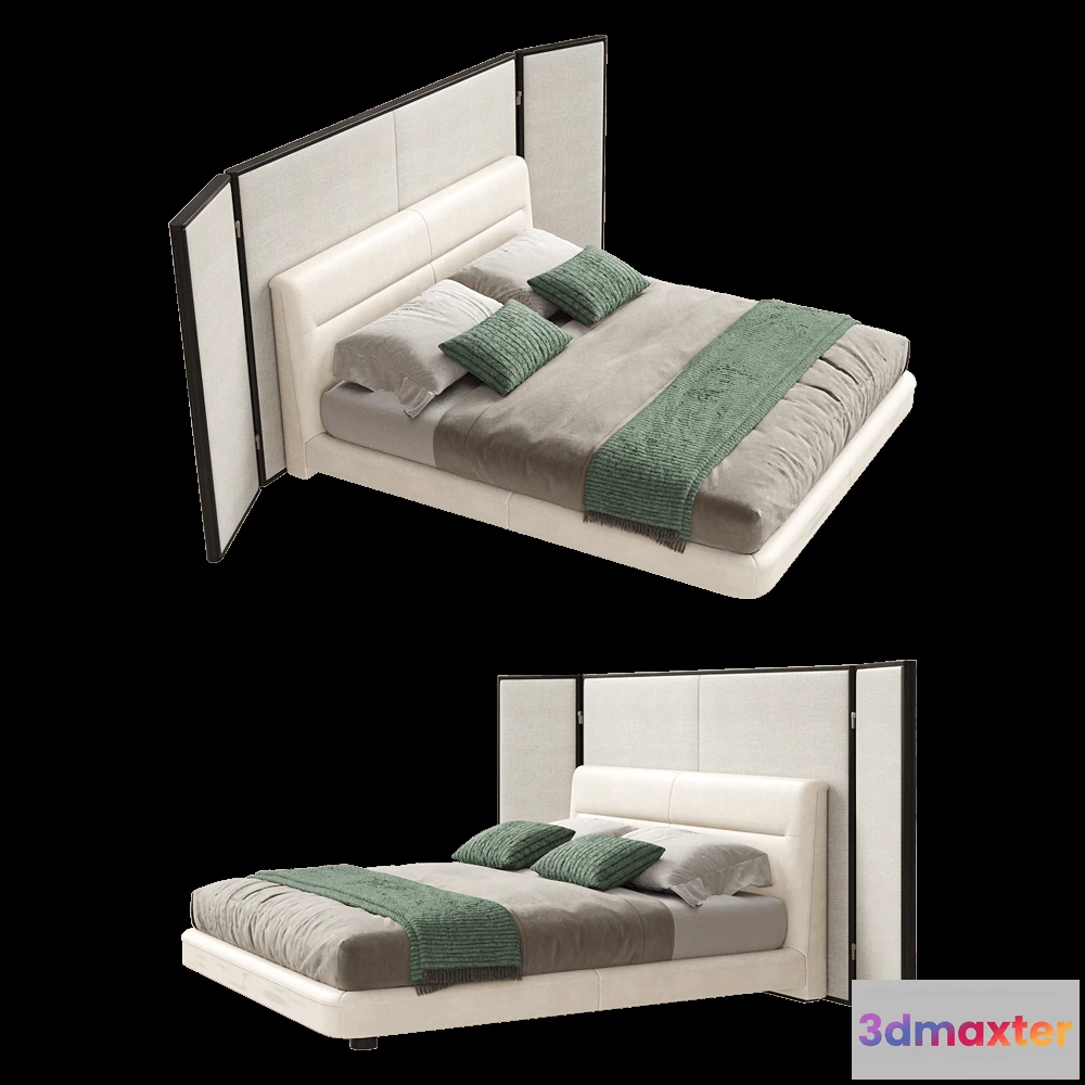 1614769 - CPRN HOMOOD - Bed Clermont 2 3D Max