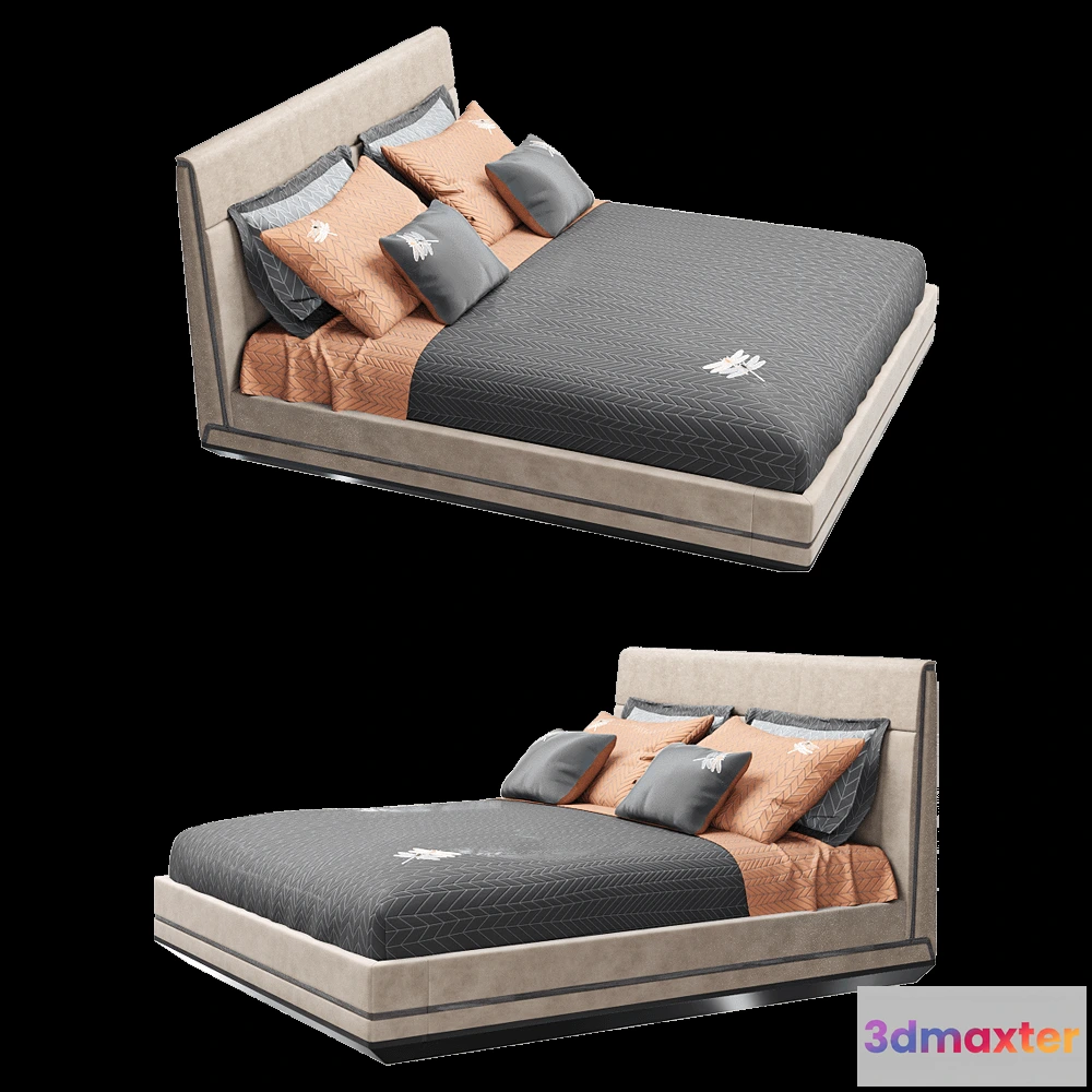 1614771 - CPRN HOMOOD - Bed Art.D601 3D Max