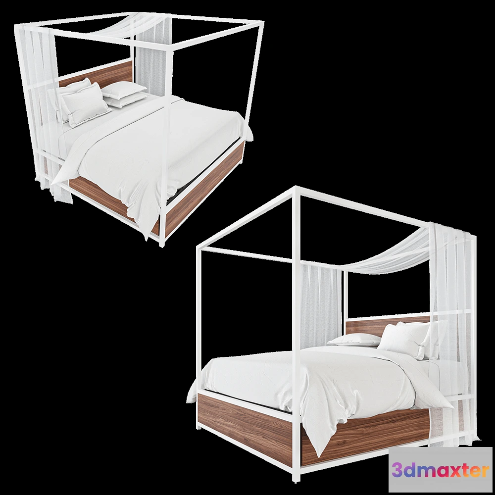 1614801 - Geometria Loft - Bed cube 3D Max