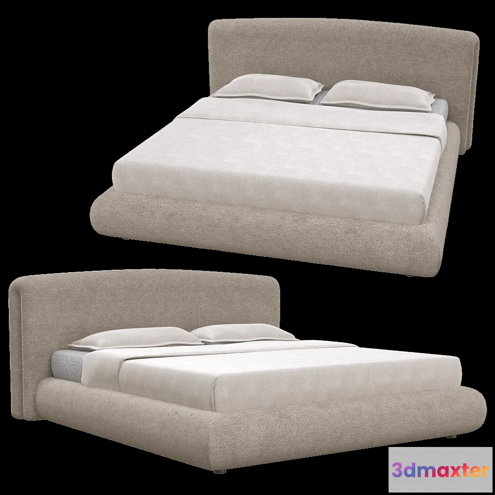 1614825 - IL Loft  - Bed QUENTIN 3D Max