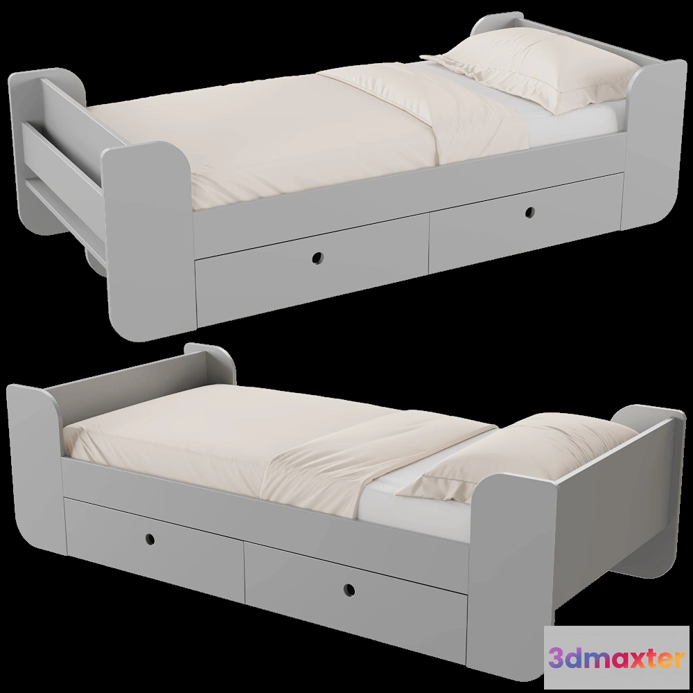 1614895 - Moonk - Bed Morfeus with drawers 3D Max