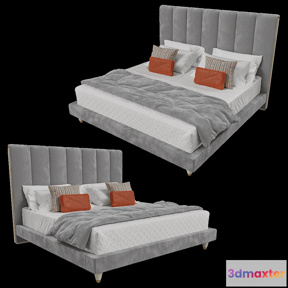 1614969 - SCAPPINI HOME  - Bed Bond 3D Max