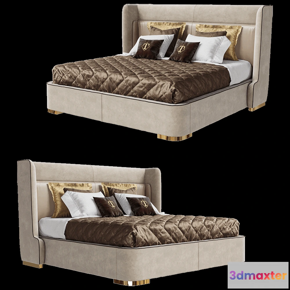 1615043 - Turri - Bed Noir 3D Max