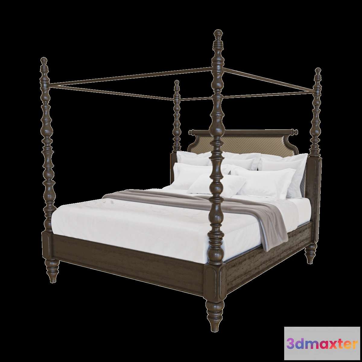 1615115 - furniture - Sovereign poster bed 3D Max