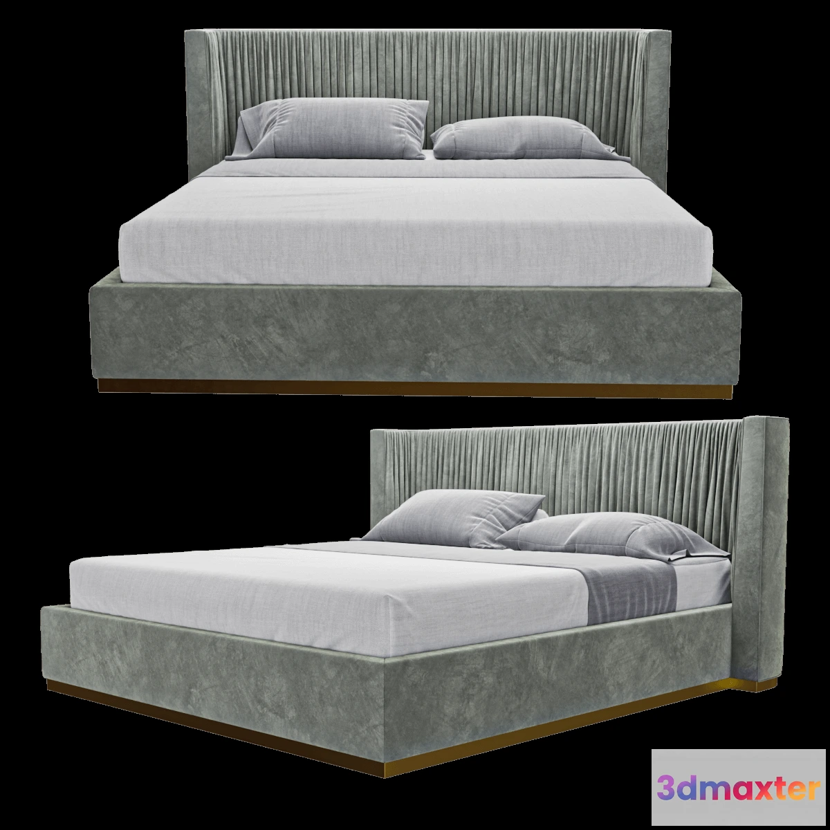 1615141 - furniture - Laskasas Miuzza bed 3D Max