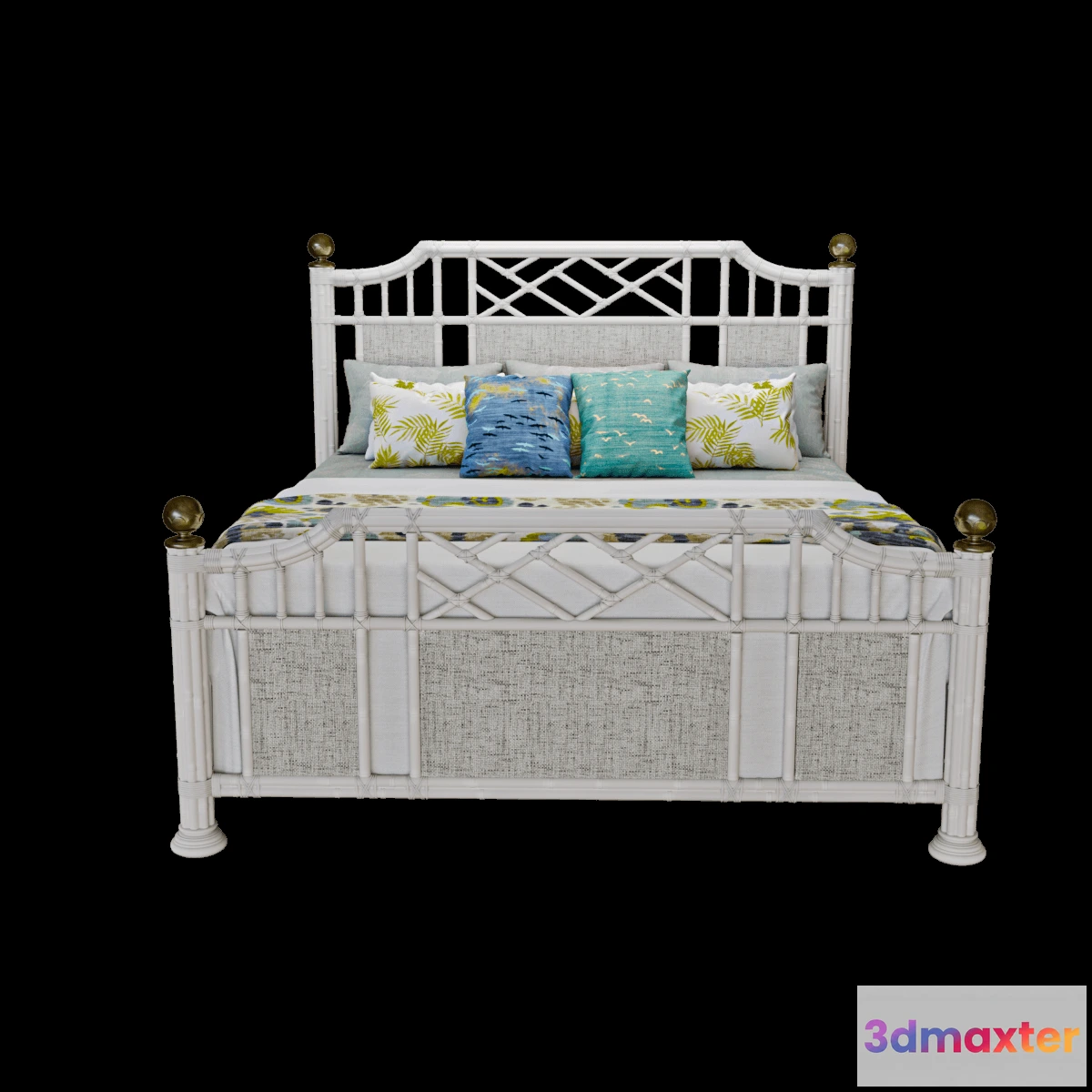 1615145 - furniture - Pritchards Bay Panel bed 3D Max