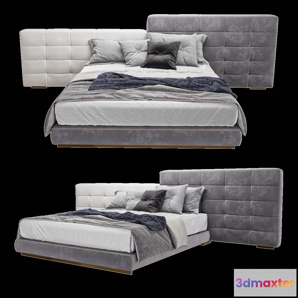 1615147 - furniture - Lawrence bed 3 3D Max