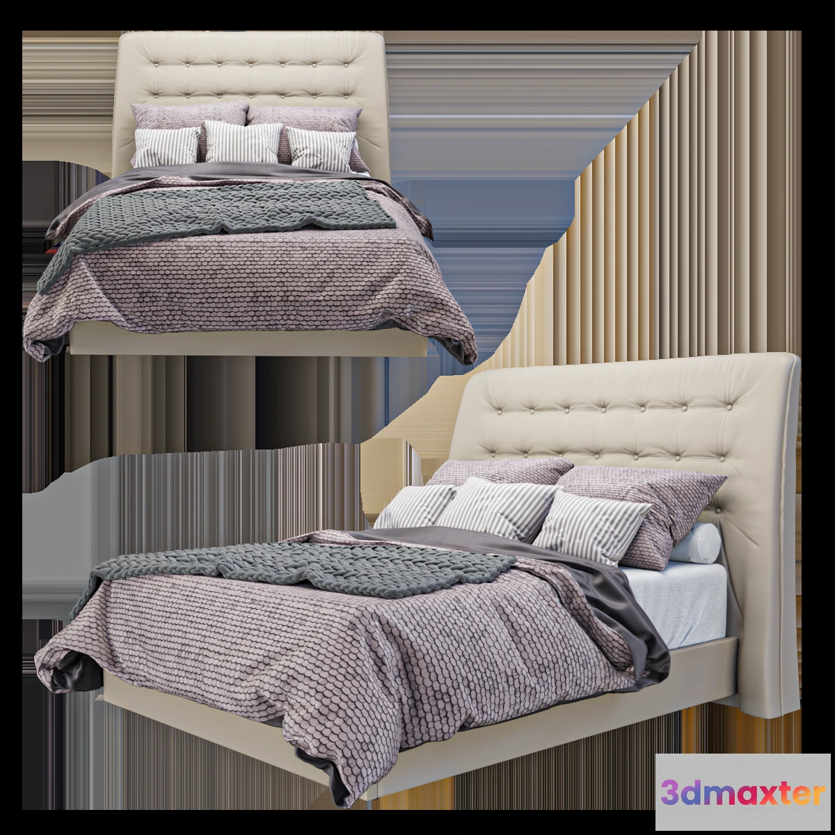 1615157 - furniture - Bed Modrest Codex 3D Max