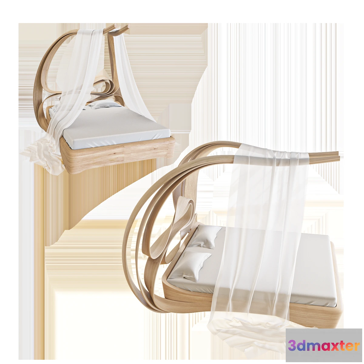 1615219 - furniture - Canopy bed 3D Max