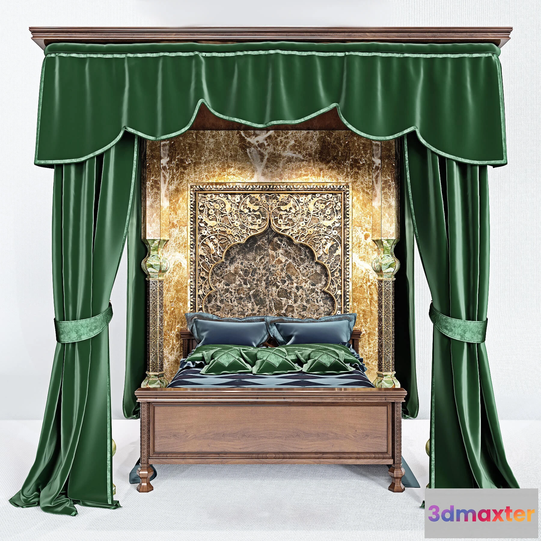 1615301 - furniture - Canopy bed 005 3D Max