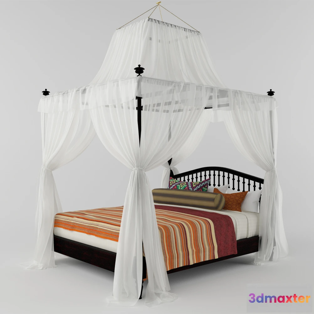 1615325 - furniture - Canopy bed 05 3D Max