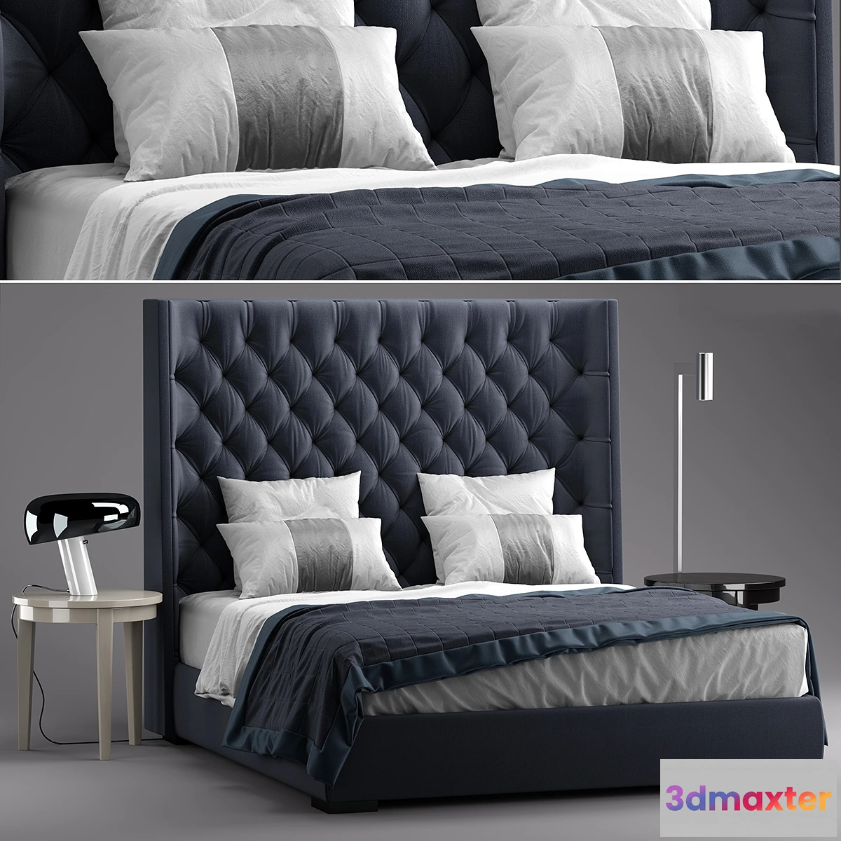 1615475 - furniture - Meridiani bed 7 3D Max