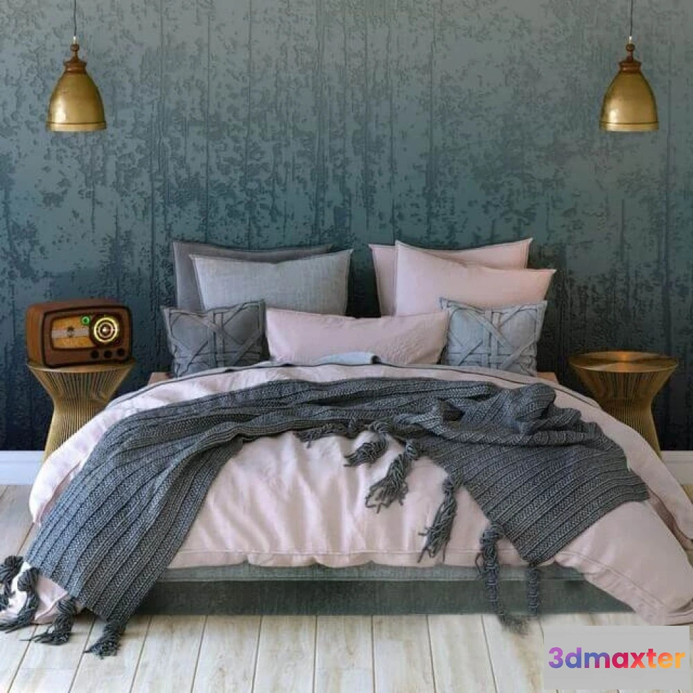 1615529 - furniture - Bed 9 3D Max