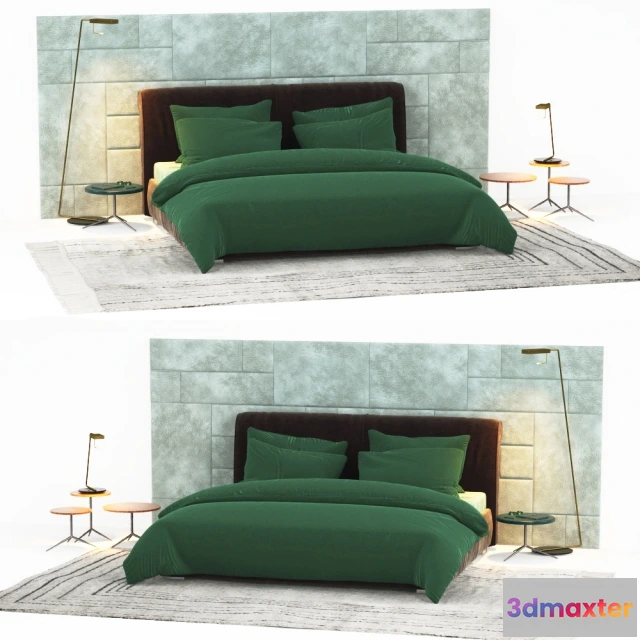 1615727 - furniture - Alfred soft bed Baxter 3D Max