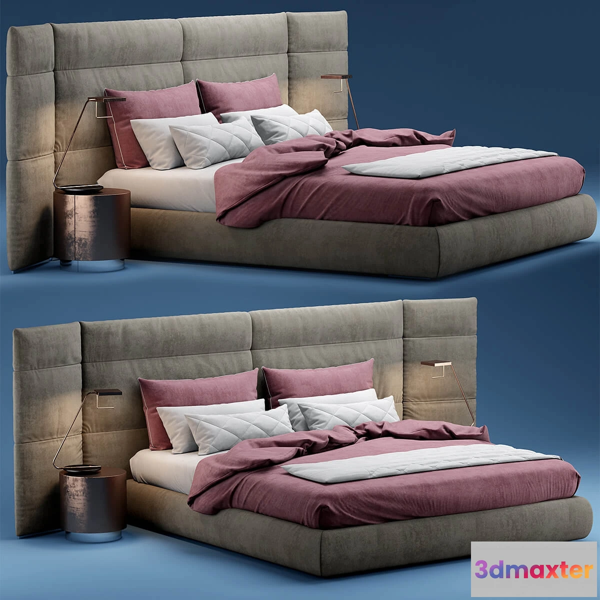 1615923 - furniture - Baxter extra couche bed 2 3D Max