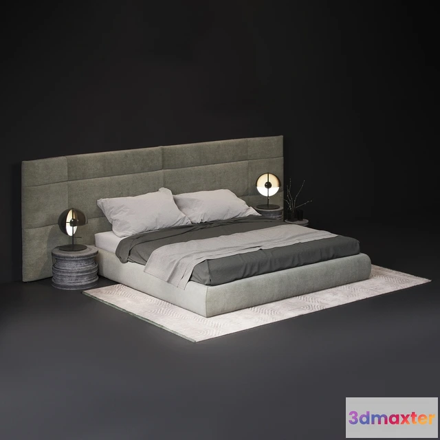 1615947 - furniture - Baxter extra couche bed 3D Max