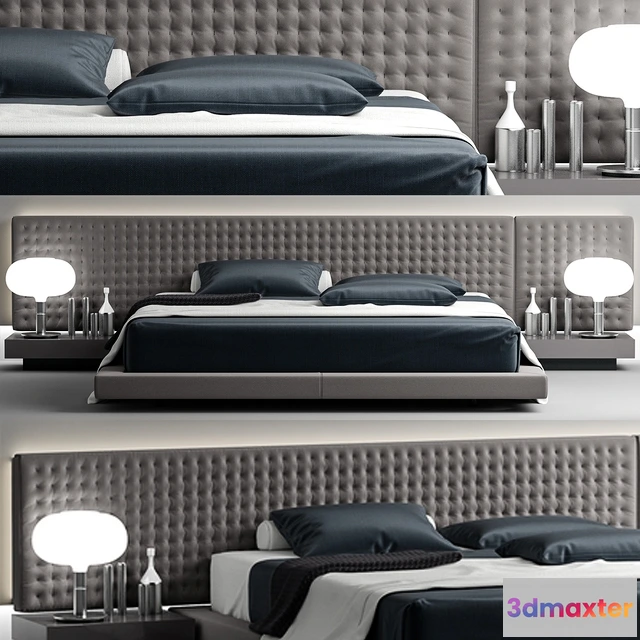 1616192 - furniture - Bed Busnelli VALENCIA 3D Max