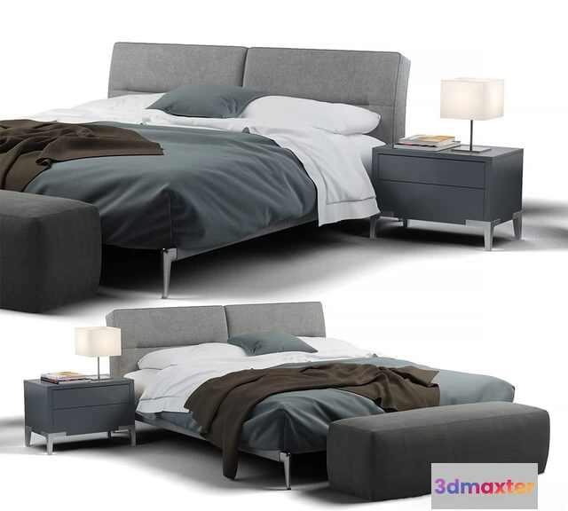1616242 - furniture - Adda bed flexform 3D Max