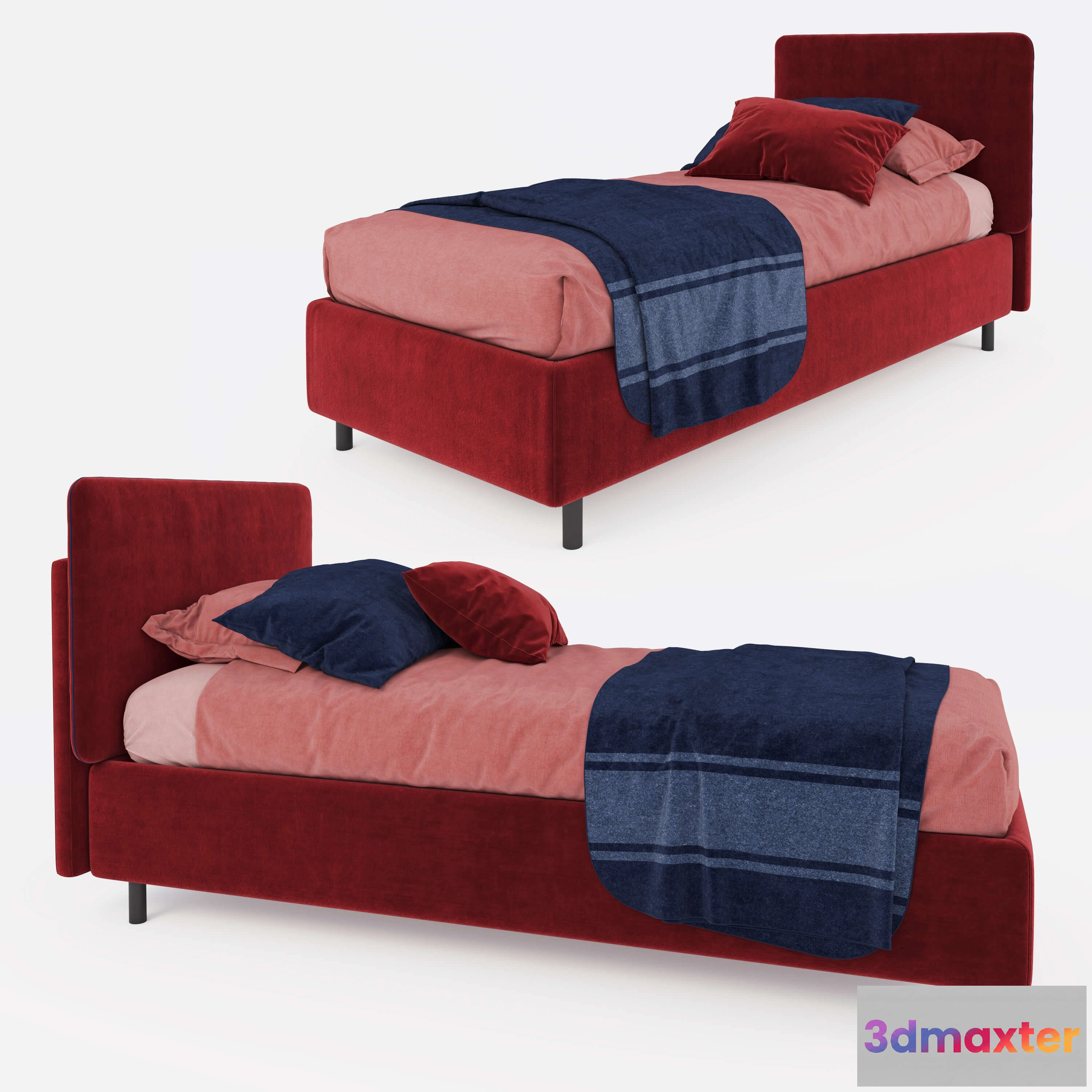 1616314 - furniture - Single bed 01 3D Max