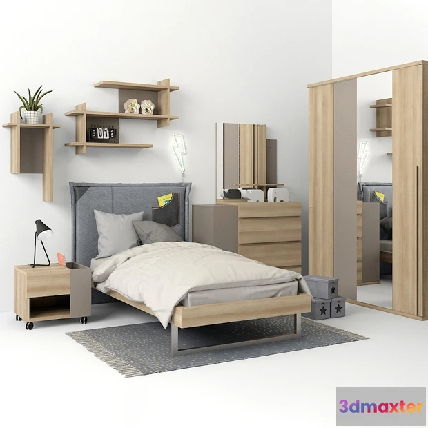 1616316 - furniture - Modern bed 3D Max