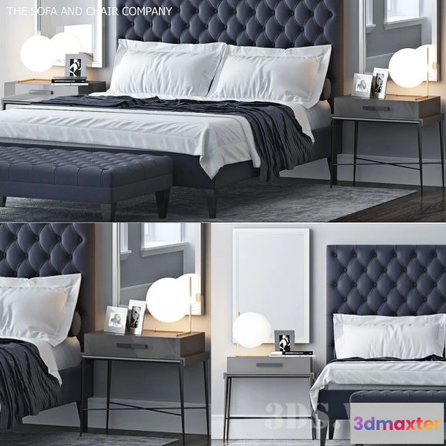 1616344 - furniture - Classic bed 3D Max