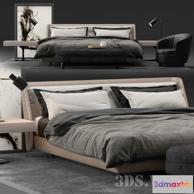1616362 - furniture - Modern bed 3D Max