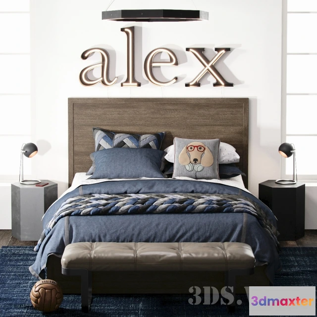 1616370 - furniture - FORREST STORAGE BED 3D Max