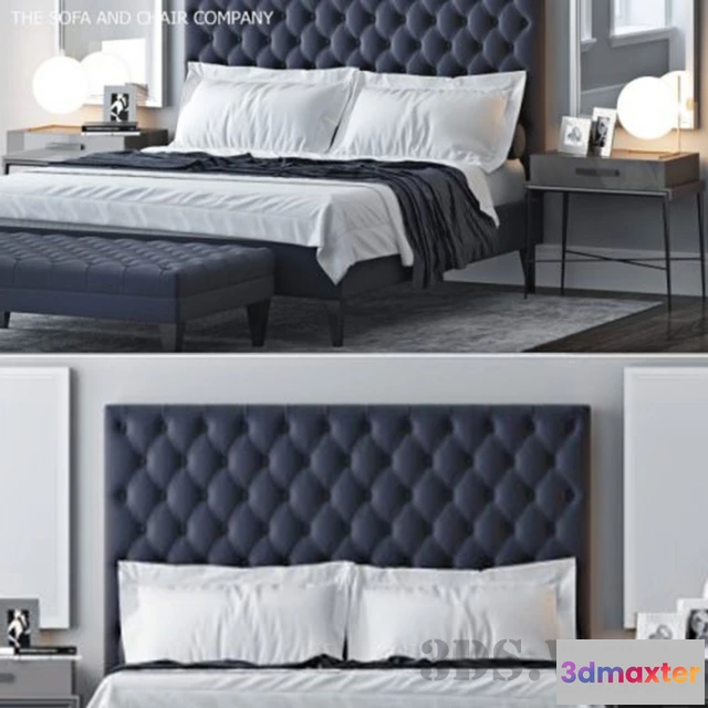 1616420 - furniture - Classic bed 3D Max