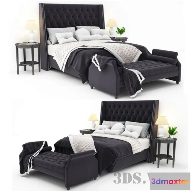 1616446 - furniture - Classic bed 3D Max