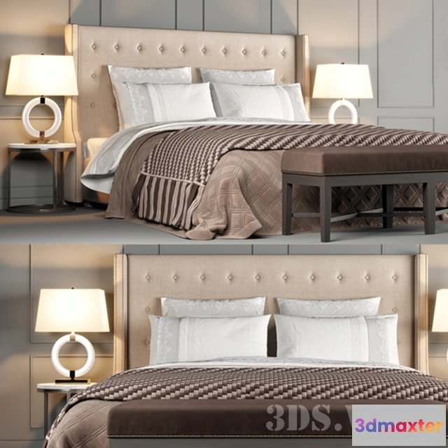 1616468 - furniture - Classic bed 3D Max