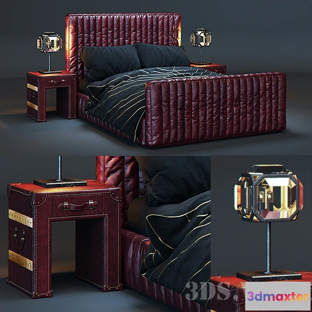 1616638 - furniture - Timothy Oulton bed 3D Max