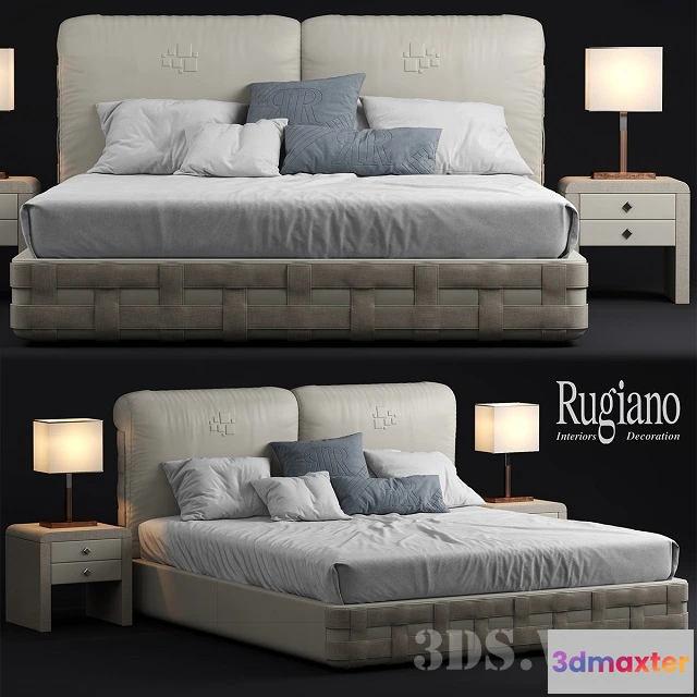 1616722 - furniture - Rugiano Braid bed 3D Max