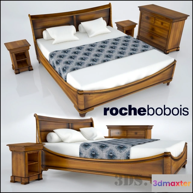 1616748 - furniture - Trianon Roche Bobois bed 3D Max