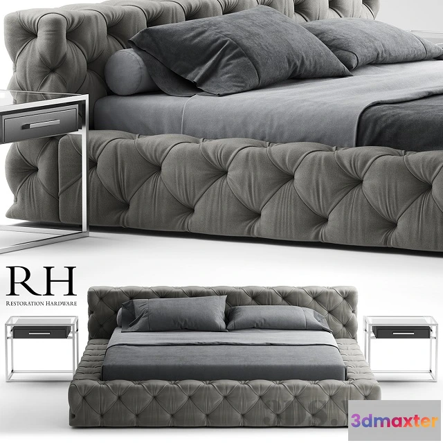 1616778 - furniture - RH Soho bed 3D Max