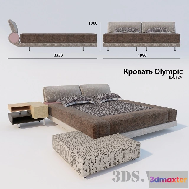 1616838 - furniture - Olympic IL Loft bed - IL Loft Collection 3D Max