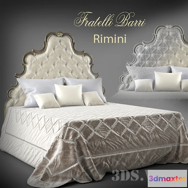 1617032 - furniture - Bed FRATELLI BARRI RIMINI 3D Max
