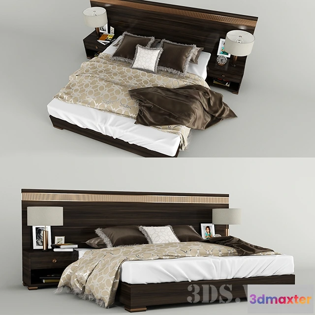 1617292 - furniture - ART DECO bed 3D Max