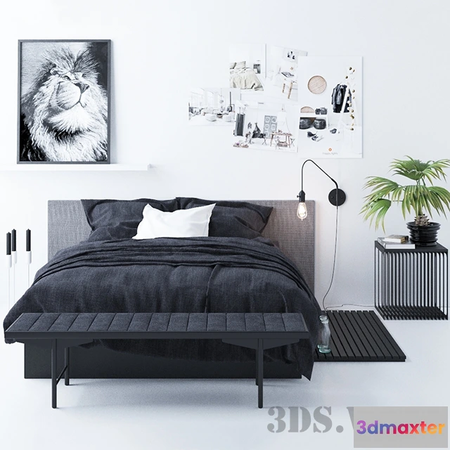 1617358 - furniture - Sleeping set 3D Max