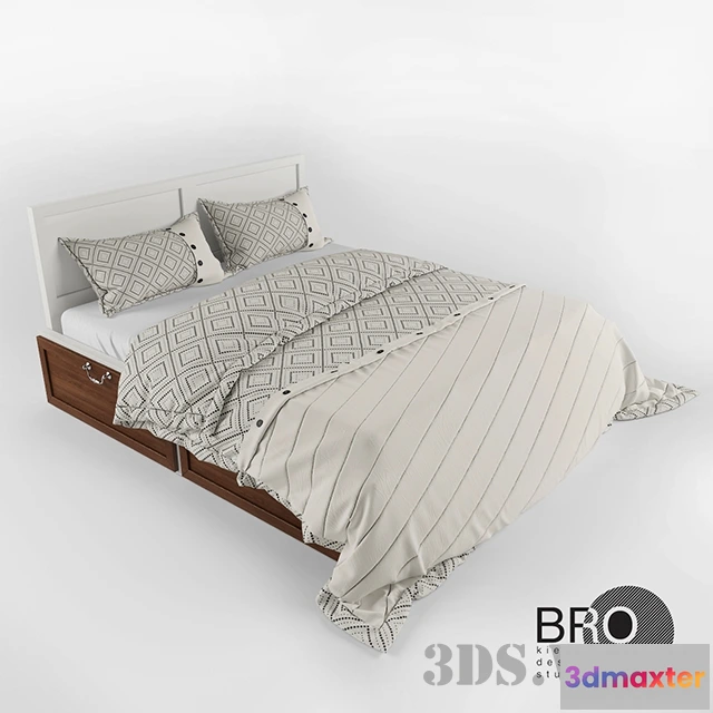 1617402 - furniture - Beautiful modern bed 3D Max