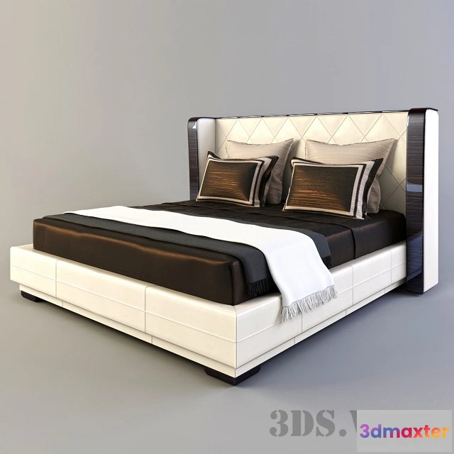 1617534 - furniture - Savoy Ebano Ulivi Salotti bed 3D Max