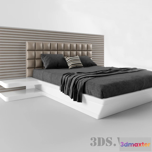 1617544 - furniture - Francesco bed 3D Max