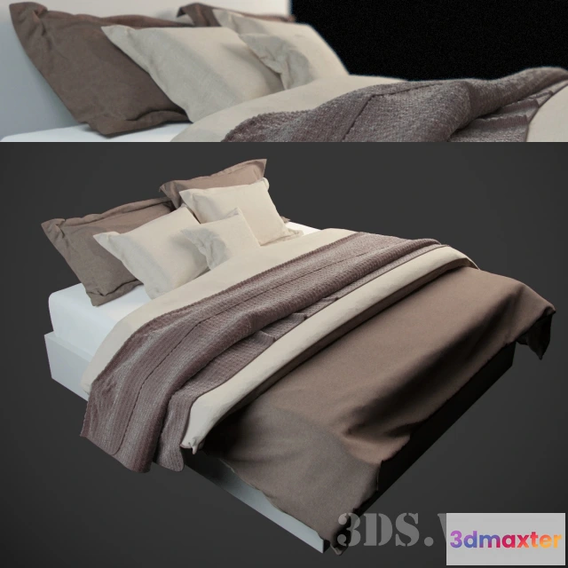 1617610 - furniture - Birch bed 3D Max