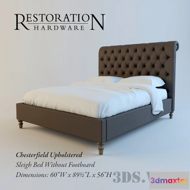 1617630 - furniture - Chesterfield soft bed 3D Max