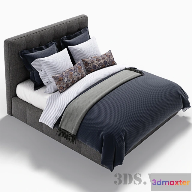 1617660 - furniture - Compact Double Bed 3D Max