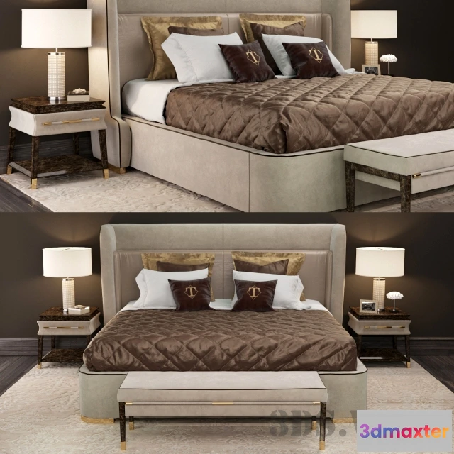 1617698 - furniture - Turri bed 3D Max