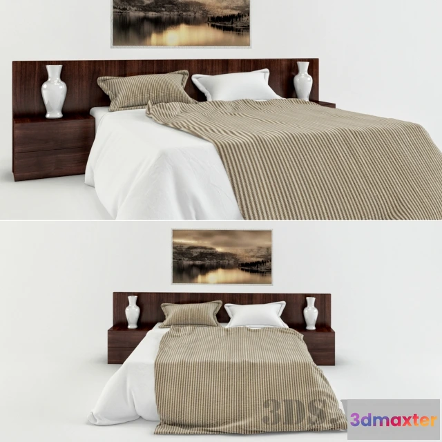 1617768 - furniture - ARKETIPO factory bed 3D Max